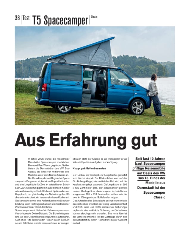 HeckzeltDer SpaceCamper VW T6.1 Camping-Ausbau - Reisemobil und