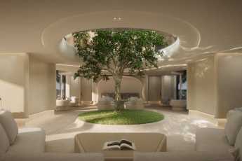 73-metre new building with a tree in the salon