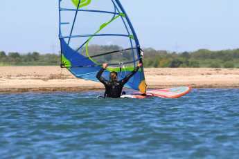 Wasserstart, Dümpeln, Angleiten und Höhelaufen bei Leichtwind