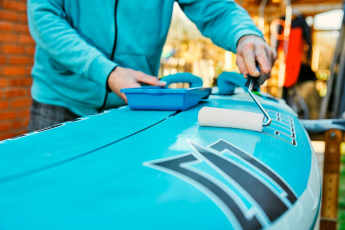 Renew non skid paint on windsurf boards - no more slippery decks