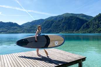 Duotone Flow Bamboo – Malibu-SUP in Bambus-Konstruktion