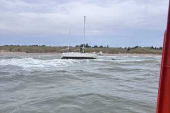 Steel sailing yacht runs aground off Skagen
