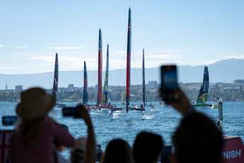 Stormy conditions ahead of light-wind racing on Lake Geneva