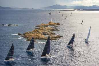 170 swans sail off the Costa Smeralda