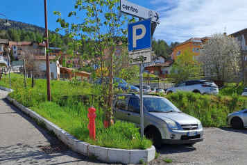 Dauerparkplatz im Startort