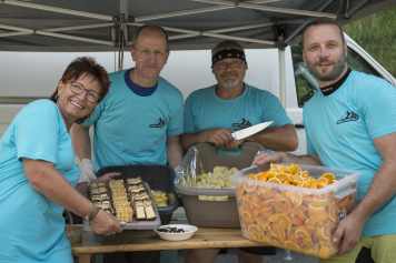 Verpflegung auf der Strecke und im Ziel