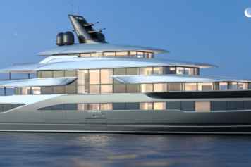 115 Meter mit U-Boot und zwei Helipads
