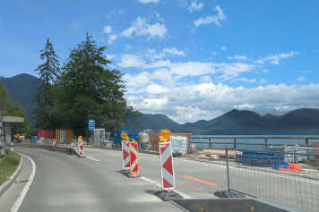 Baustelle verhindert Zugang zum besten Spot am Walchensee