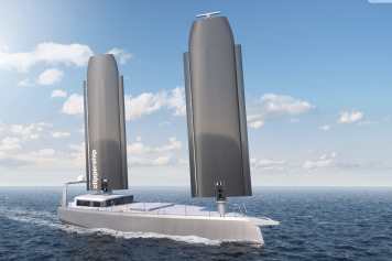 Voilier de fret sans émissions et sans capitaine
