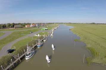 Bauarbeiten im Hafen Neufeld