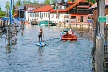 Where is SUP prohibited? Who has right of way?