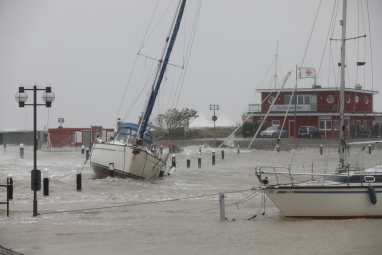 La pression du vent sur les yachts en cas de tempête