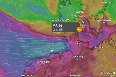 La tempête apporte la première forte tempête d'automne