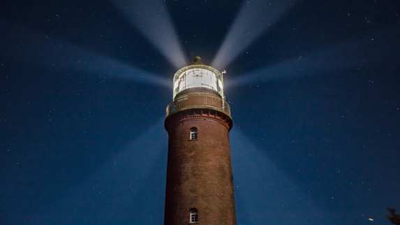 Darßer Ort lighthouse currently unlit