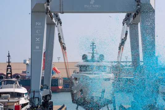 Big celebration for small superyacht