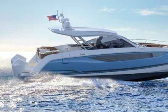 Power catamaran with many facets