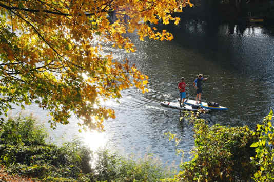 SUP-Tour auf der Ruhr - von Hagen bis Duisburg