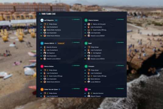PWA startet Windsurf Fantasy League