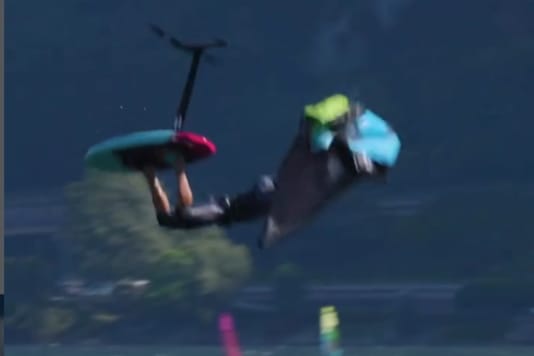 Foil schlitzt Wing auf - Railey-Fail von Balz Müller