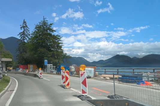 Baustelle verhindert Zugang zum besten Spot am Walchensee