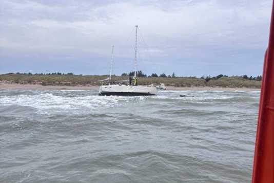 Stahlsegler vor Skagen gestrandet