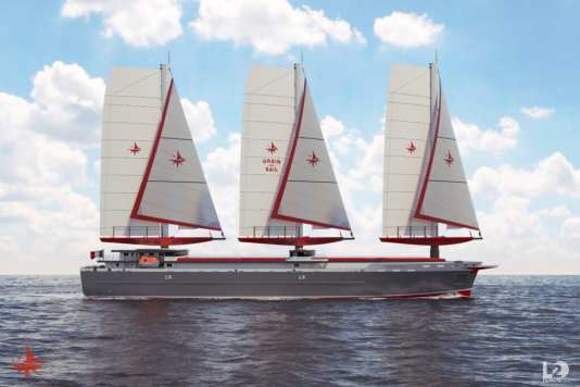 Riesen-Frachtsegler aus der Bretagne