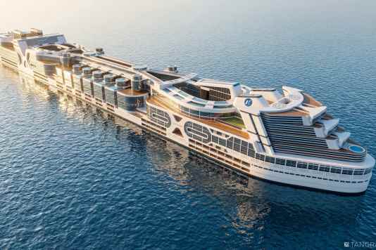 Mega-Schiff soll zur schwimmenden Stadt werden
