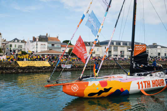 Auftaktszenen wie beim Mutterrennen Vendée Globe