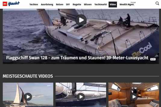 Videos und Shorts jetzt auch hier auf yacht.de