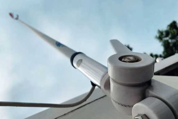 VHF antennas in the test