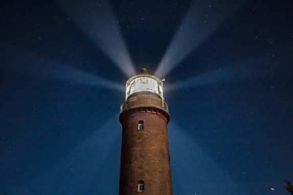 Darßer Ort lighthouse currently unlit