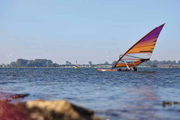 How to align your sail and board for the water start