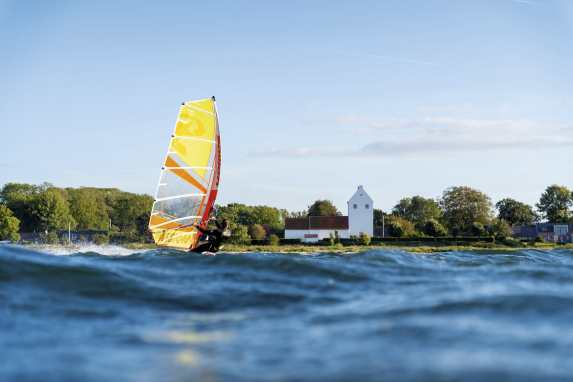 A windsurfing trip on a sailing boat through the Kattegat