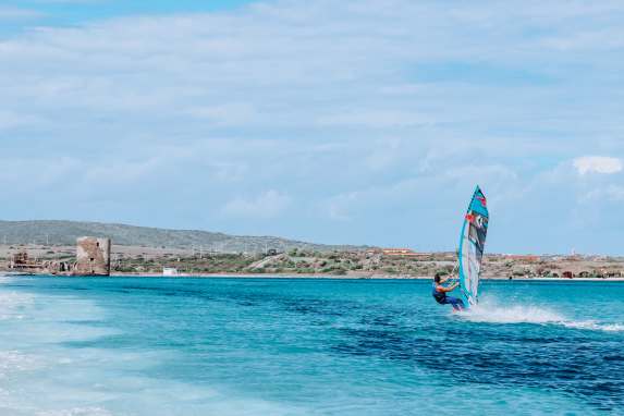 Windsurf-Spot Saline auf Sardinien