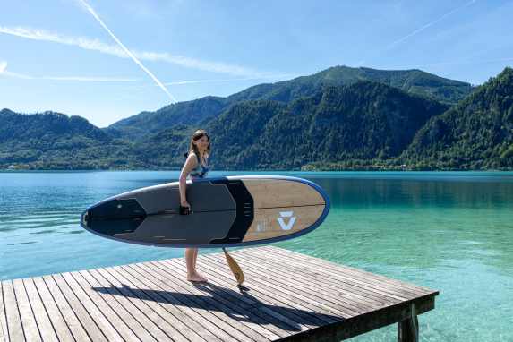 Duotone Flow Bamboo – Malibu-SUP in Bambus-Konstruktion