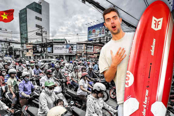 Windsurfing adventure in Vietnam - Mario Kümpel on his test trip