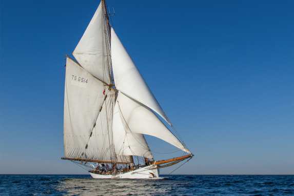 Traditional sailing is really hard graft here