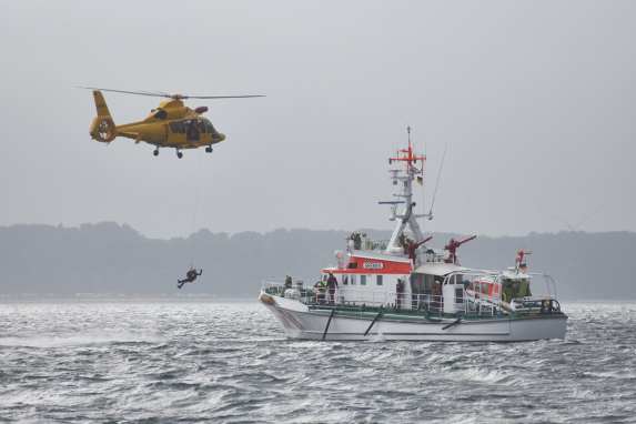 Rettungsübungen auf der Ostsee