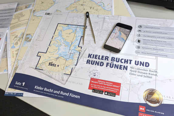 Neue Sportbootkarten des Delius Klasing Verlags