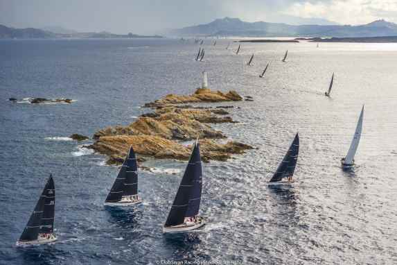 170 swans sail off the Costa Smeralda