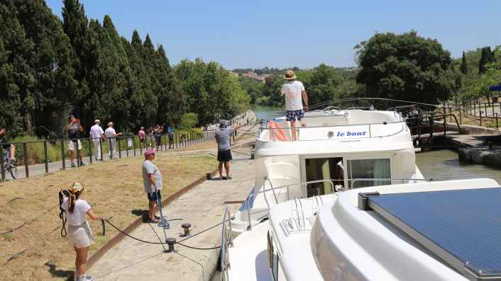 Mit dem Hausboot von Argens bis Lattes