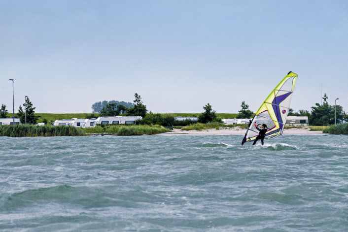 Campsites for surfers in the Netherlands