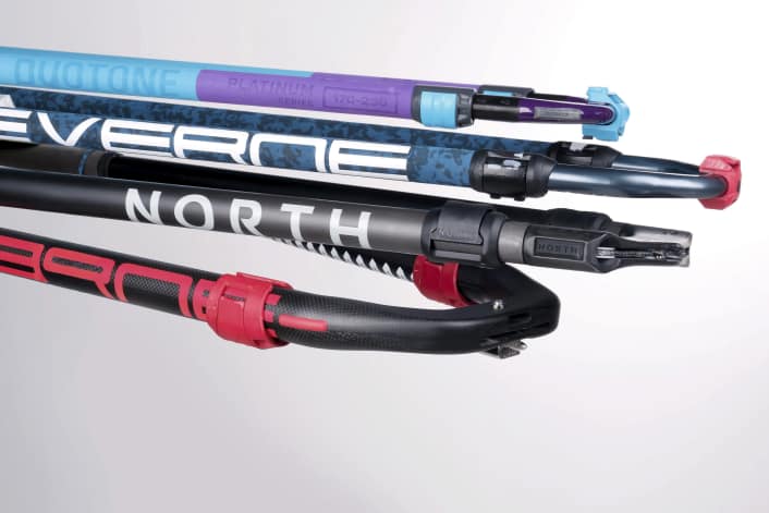 20 booms for large sails in a laboratory test (170/180-220/230)