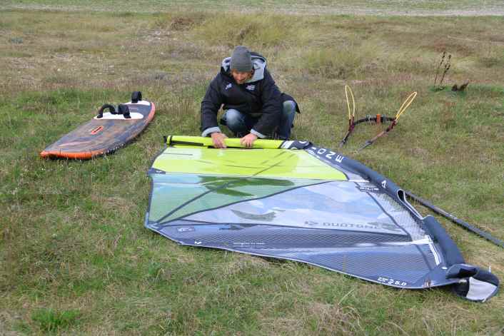 Segel abriggen ohne Falten & Knicke
