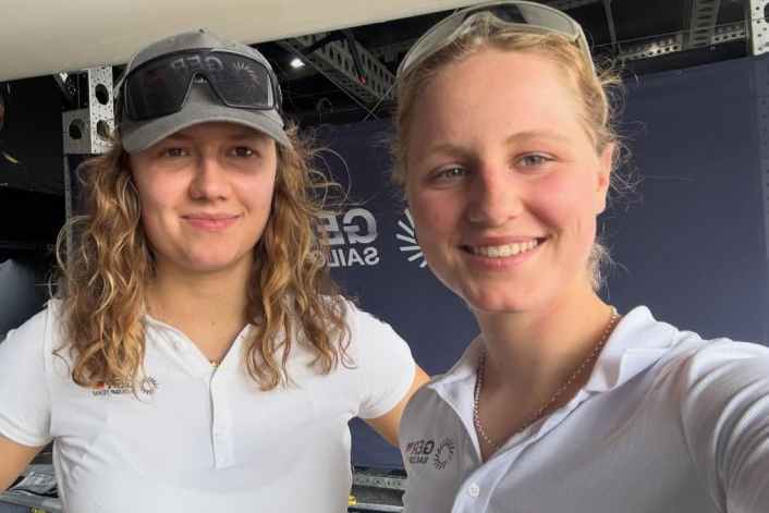 Anna and Emma - double duty Down Under