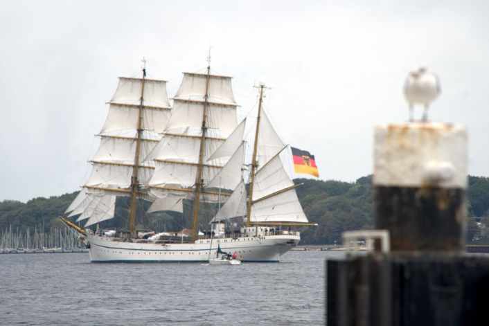 Back in Kiel under full sail