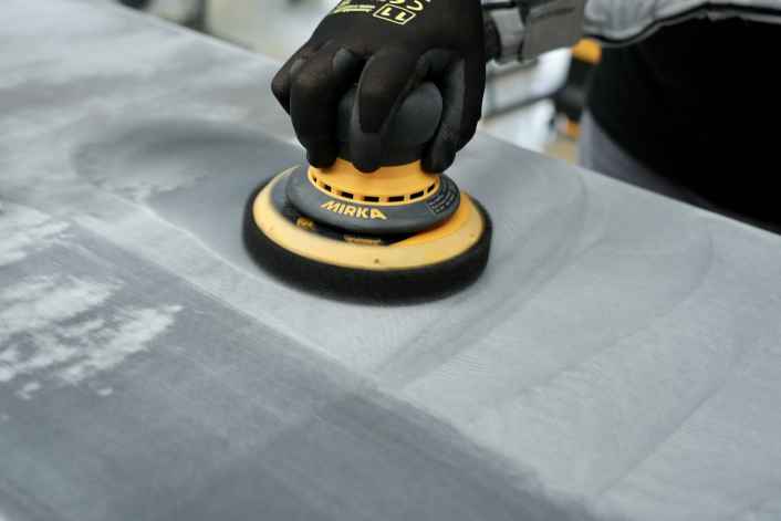 Mirka Abraclean, Schleifstaub einfach wegschleifen