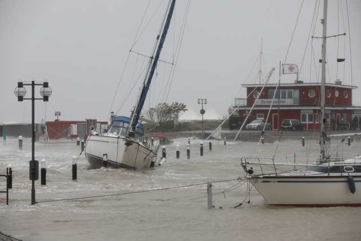 La pression du vent sur les yachts en cas de tempête