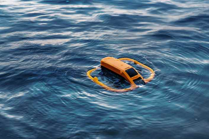 Un drone étanche décolle de l'eau