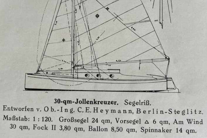YACHT 7/1926 - 30-qm-Jollenkreuzer für den Rhein